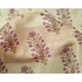 thumbnail image 4 of oneOone Silk Tabby Fabric Leaves & Floral Block Decor Fabric Printed BTY 42 Inch Wide, 4 of 4