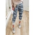 thumbnail image 1 of Women's Gray Camo Print Knit Sport Pants, 1 of 4