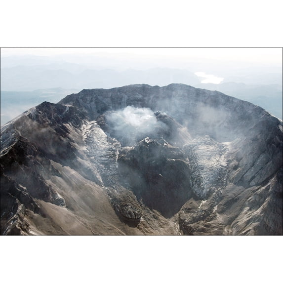 24"x36" Gallery Poster, Mount St. Helens and Crater Glacier, Cascade Range, Washington, United States