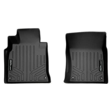 SMARTLINER Custom Fit Floor Mats 1st Row Liner Set Black Compatible With 2014-2020 Infiniti Q70