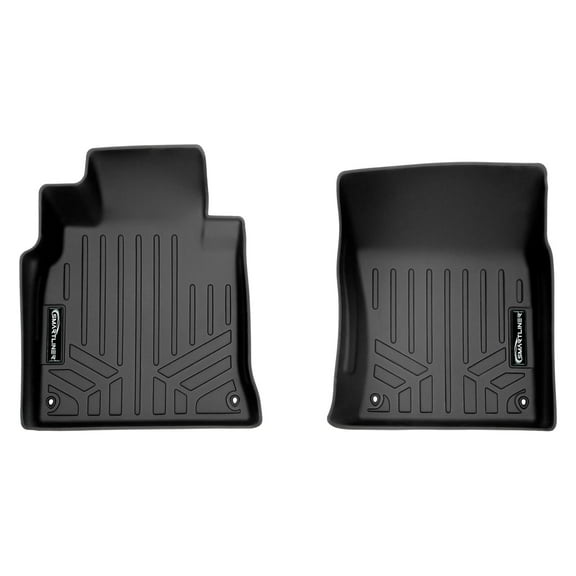 SMARTLINER Custom Fit Floor Mats 1st Row Liner Set Black Compatible With 2014-2020 Infiniti Q70