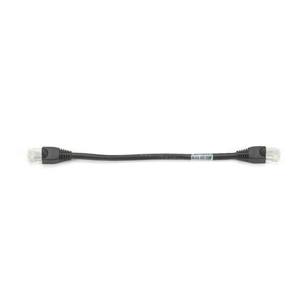 Black Box SpaceGAIN Reduced-Length - Patch cable - RJ-45 (M) to RJ-45 (M) - 9 in - CAT 6 - stranded - black
