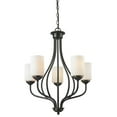 thumbnail image 2 of 5 Light Chandelier In Fusion Style 23 Inches Wide By 28 Inches High     -Traditional Installation Z-Lite 434-5-Bn, 2 of 4