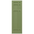 thumbnail image 5 of Ekena Millwork 12"W x 44"H True Fit PVC San Juan Capistrano Mission Style Fixed Mount Shutters, Moss Green (Per Pair - Hardware Not Included), 5 of 9