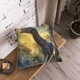 thumbnail image 5 of KLL Sunshine Jungle Dinosaur Decorative Throw Pillow Covers Velvet Soft for Couch Sofa Bedroom Living Room Outdoor (No pillow core)- 20"x20", 5 of 5