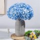 thumbnail image 2 of Light Blue Hydrangea Silk Flowers Heads Pack of 20 Full Hydrangea, 2 of 5