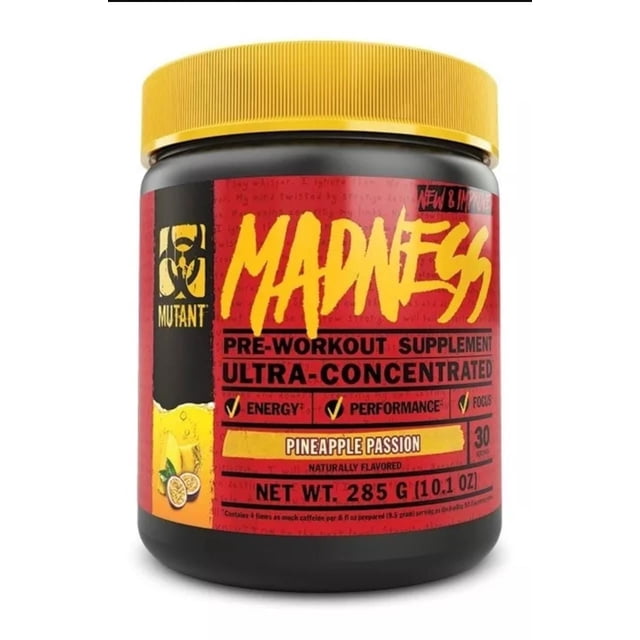 MUTANT MADNESS PRE WORKOUT (30 SERV) PIÑA MUTANT MUTANT MADNESS PRE-ENTRENO PIÑA