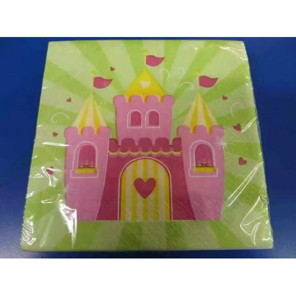 Fairytale Princess Castle Frog Prince Birthday Party Paper Luncheon Napkins
