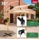 thumbnail image 3 of Sombrilla Tipo Madera Jardin Exterior 2.9m Playa Terraza Beige Jardimex, 3 of 8