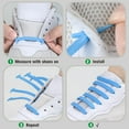 thumbnail image 4 of INMAKER No Tie Shoe Laces for Adults and Kids, Elastic Shoelaces for Sneakers, Rubber Silicone Tieless Laces, 4 of 10