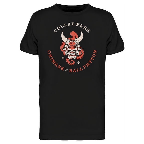 Oni Mask Ball T-Shirt Men -Image by Shutterstock, Male Large