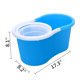 thumbnail image 4 of Zimtown Fregona Mágica para Pisos de Fácil Limpieza Cabezal Giratorio de 360° con Cubo 2 Cabezales Cabezal Giratorio de Microfibra Azul, 4 of 10