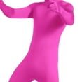 thumbnail image 5 of Wyobmus Men's And Women's Face Open Zentai Bodysuit Stretch Polyester Spandex Full Body Suit A-Hot Pink, 5 of 9