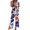 Purple jumpsuits for women, variant on Wycnly Womens Jumpsuits Fashion Elastic Waist One Shoulder Wide Leg Long Jumpsuits with Pocket Trendy Geometric Print Slash Neck Sleeveless Maxi Summer Rompers Purple s