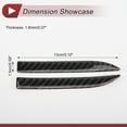 thumbnail image 4 of Unique Bargains 1 Set Car Door Edge Anti-Collision Strip Adjustable Rearview Mirror Door Bumper Protection Black Carbon Fiber, 4 of 8