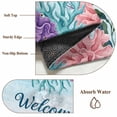 thumbnail image 6 of Coastal Coral Area Rugs 8'x10', Washable Small Throw Rugs for Living Room Patio, Summer Underwater Seaweed Starfish Ombre Blue Indoor Outdoor Rug Non-Slip Low Pile Carpet Runner Reversible Floor Mats, 6 of 8
