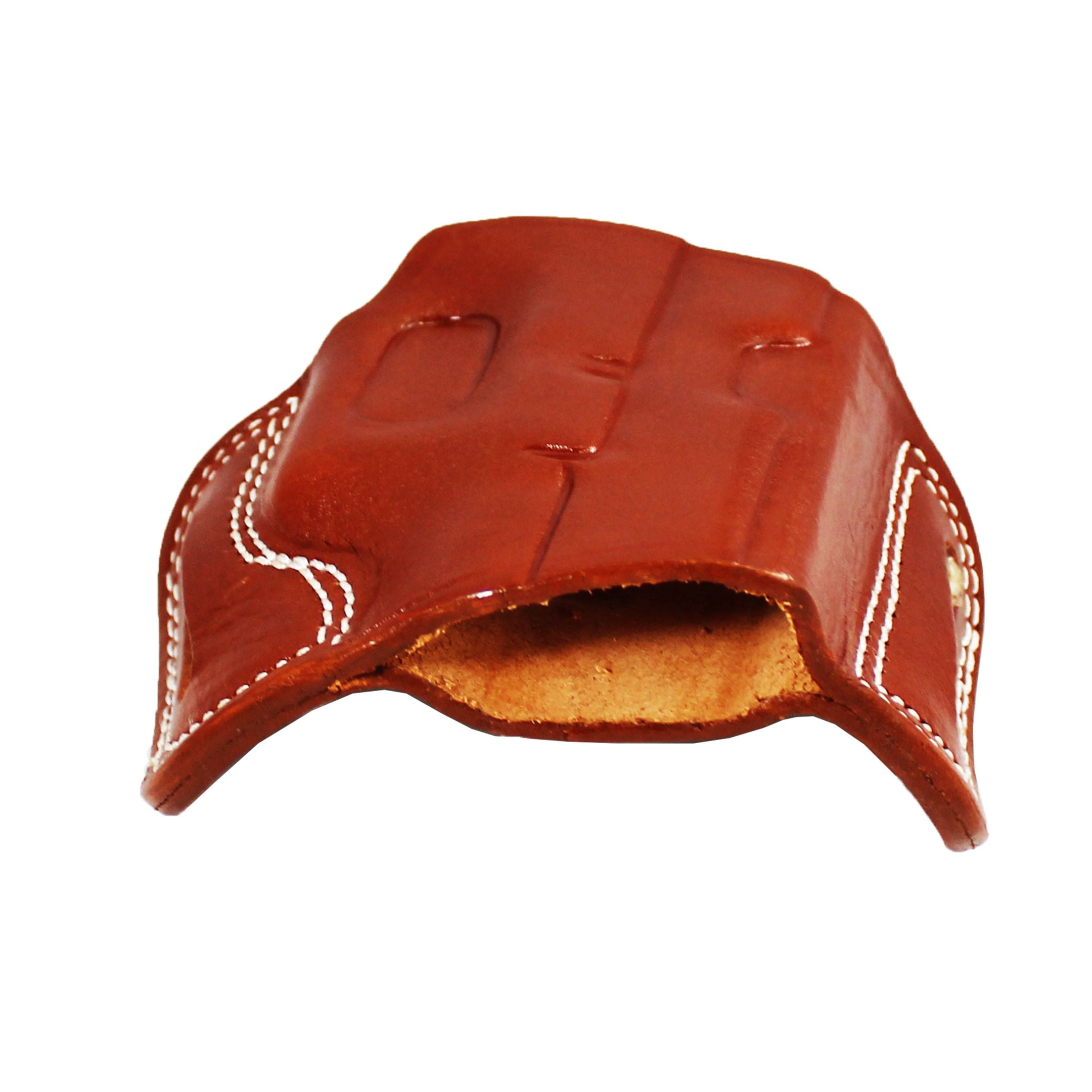 Handmade Fast Draw Outside The Waist Band OWB Carry Leather Gun Holster (Brown - Right Hand, All 1911 Models)