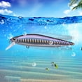 thumbnail image 4 of Señuelo cebo pececillo sumergible largo alcance con mosca muerta incorporado cebo anti-Real plástico para pesca en pececillo con punta lubina (7 g) (4 # chip escala púrpura), 4 of 8