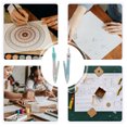 thumbnail image 2 of Shisuyan Drafting Compass Metal Student Compasses Blue 4 Sets 4.3x0.8x0.4in, 2 of 9