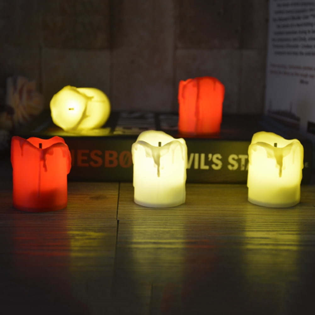 DGROEE 5Pcs Flameless LED Candles, Changing Battery Operated Tealight