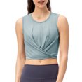 thumbnail image 1 of Chaleco de mujer Mujeres Crop Tank Tops Dobladillo atado Sin mangas Camiseta para correr Chalecos pa Tomshoo Chaleco de mujer, 1 of 7