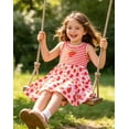 thumbnail image 5 of Aideaone Toddler Girls Dresses Sleeveless Tiered Sundress Kids Cute Print Twirly Swing Summer Dress Casual Sun Dress for Little Girls 4-7T, 5 of 6