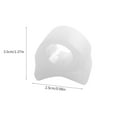 thumbnail image 3 of Shengyu 2pcs Toe Separators Overlapping Toe Straighteners Relieve Portable Foot Spacers, White, L, 3 of 9