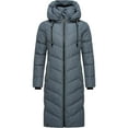 thumbnail image 6 of Marikoo Women's Long Winter Jacket with Hood - Weather-Resistant - Sahnekatzii XIV, 6 of 11
