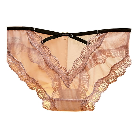 Women's Briefs Adult Underwear plus Size Maternity Underwear over The Belly 3x Womens Panties Pack No Show Womens Packs Bikini Seamless Lace for Women plus Size Set Sheer Bikini Panties Cute Beige