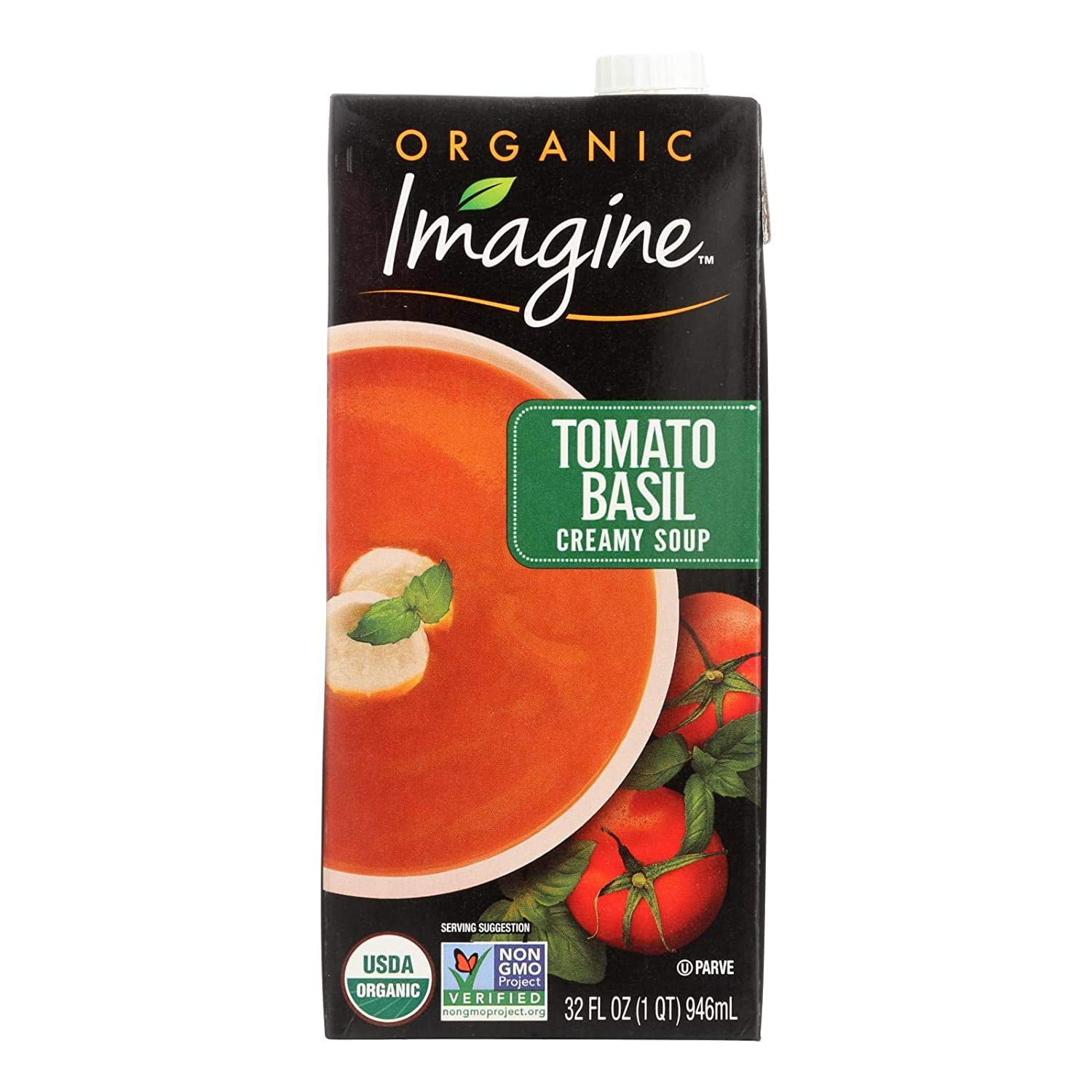 Imagine Foods Organic Creamy Soup Tomato Basil 32 fl oz Pack of 2