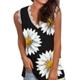 thumbnail image 1 of Chaleco Qarigey con cuello en V para mujer jersey de encaje estampado Sin mangas verano tipo 2 NO2, 1 of 4