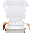 thumbnail image 3 of Caja de cartón corrugado blanca 6 x 6 x 2 pulgadas paquete de 50 cajas para regalos almacenamiento embalaje comercial, 3 of 7