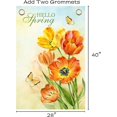 thumbnail image 6 of Hello Spring Flag,Spring Garden Flag Double Sided Welcome Burlap Seasonal House and Bird Spring House Flags 28x40 Inch Spring Yard Signs Outdoor Decor for Homes,Gardens,Patio or Lawn with 2 Grommets, 6 of 6