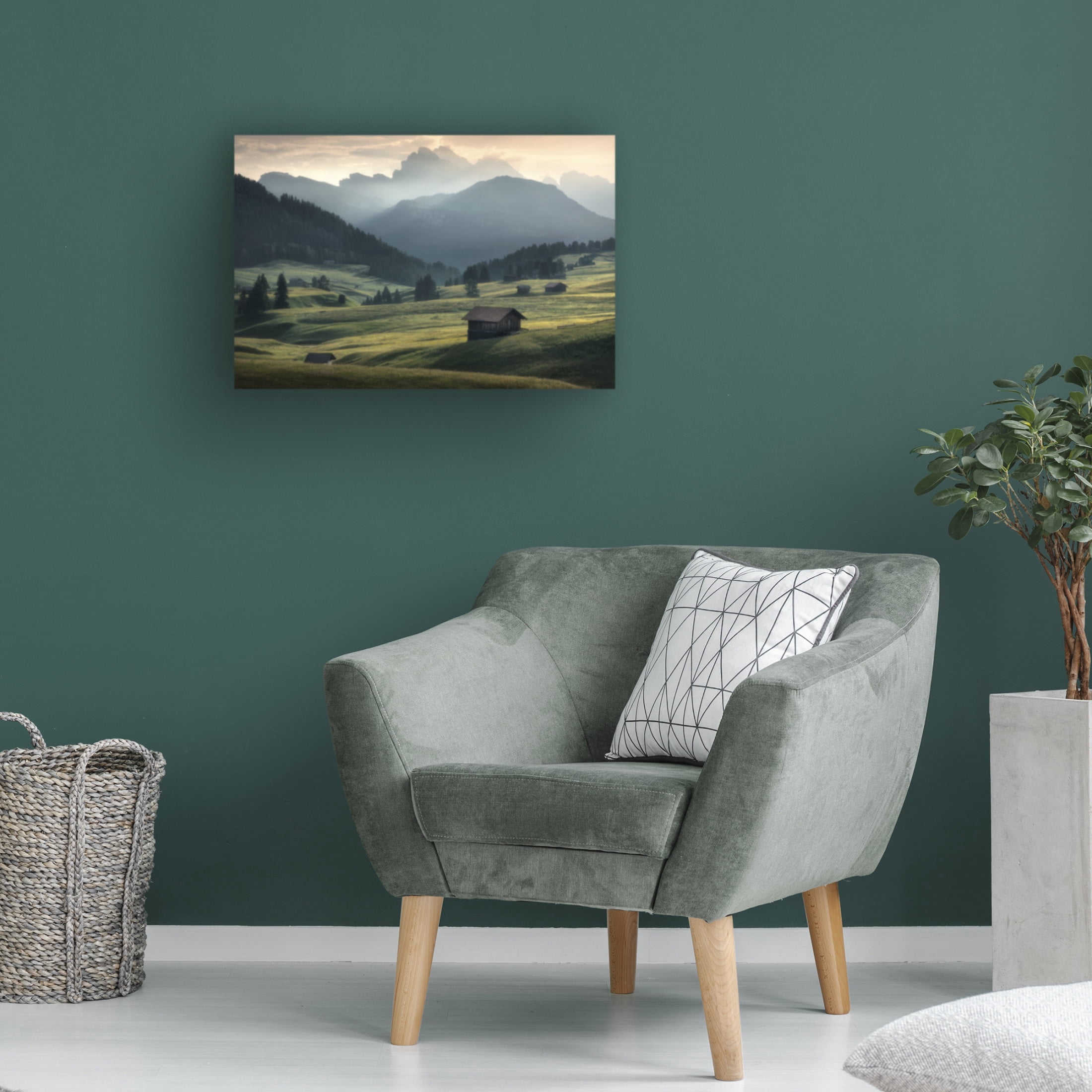 Canvas Wall Art - Zbyszek Nowak 'Seiser Alm' Wall Art for Living Room, Bedroom, or Office D?cor by Trademark Fine Art - 47 x 30 Inches