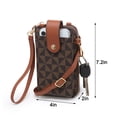 thumbnail image 7 of XB Women Leather Crossbody Wallet Cell Phone Purse Checkered Shoulder Handbag Clutch wristlet Wallets, 7 of 7