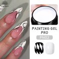 thumbnail image 2 of BORN PRETTY Esmalte en gel para pintar en blanco y negro, 5 ml, profesional, con textura súper fina, para dibujar líneas y flores, gel para manicura UV, 2 of 5