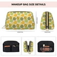 thumbnail image 5 of Picia Bee honey Print Leather Makeup Bag Make Up Bag Travel Toiletry Bag for Her Girlfriend Teacher Teen Girl Gifts, 5 of 8
