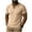 hgg418-Khaki, variant on Mens Short Sleeves Shirts Collarless Lapel Casual Tshirts Loose V Neck Tees Stripe Fashion Tops Summer