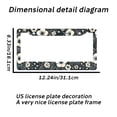 thumbnail image 2 of 1PC Hibiscus Flower Aluminum License Plate Frame - US Standard Size, Decorative Car License Plate Bracket, 2 Holes for Auto Decorative Gift, Perfect Gift for Both Men and Women, 2 of 7