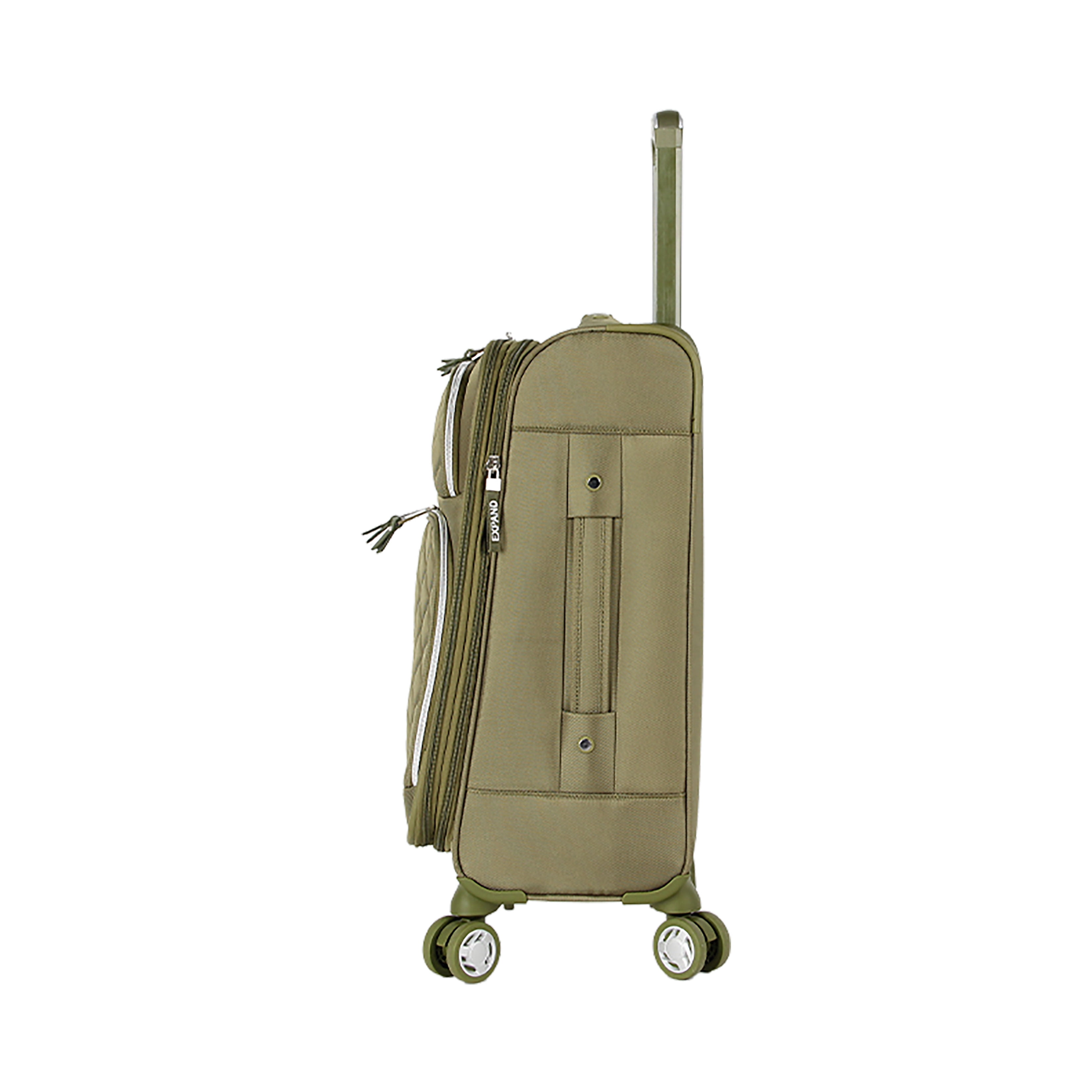 MADDEN NYC, Aesthetic Soft Side 20" Expandable Carryon Luggage, Olive  (图3)