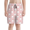 thumbnail image 3 of Wukai Cute Rabbit Print Teen Beach Trunks with Compression Liner Swimsuit Quick Dry Beach Sports Shorts with Pocket - X-Large, 3 of 8