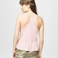 thumbnail image 2 of Aeropostale Womens Swing Peplum Racerback Tank Top, Pink, Juniors, X-Large, 2 of 2