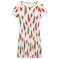 thumbnail image 3 of Summer Watermelon Dress Summer Street Style Dresses Female Short Sleeve Printed Sundress, 3 of 7