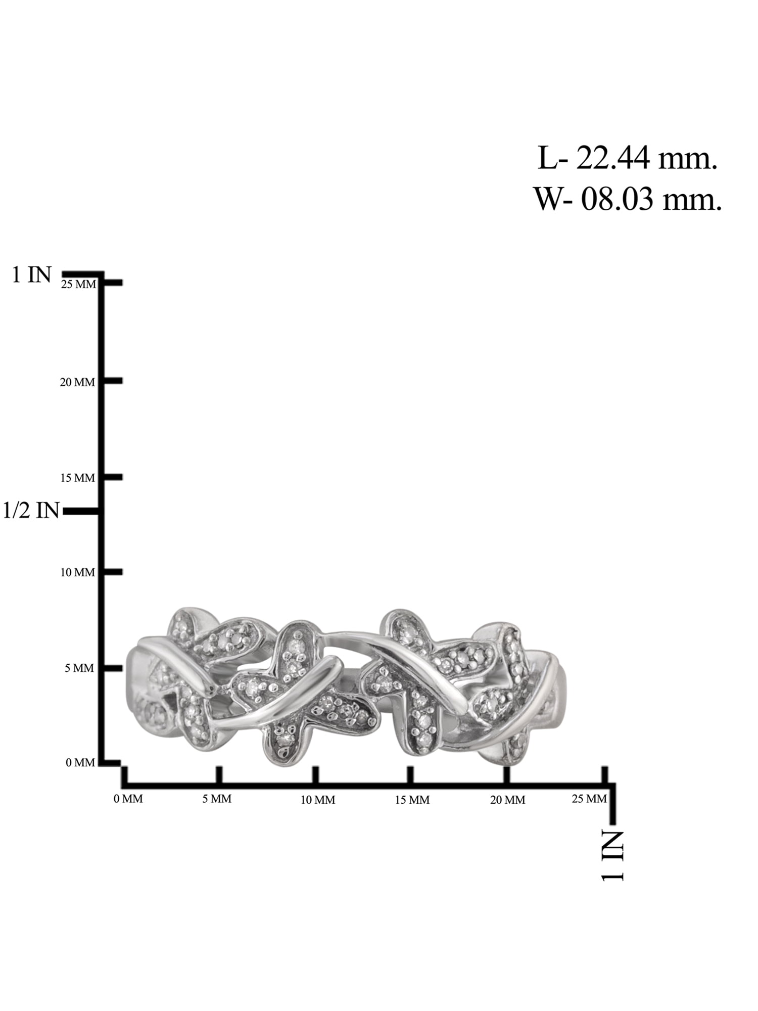 JewelersClub 0.925 Sterling Silver 0.10 Carat White diamond Ring for Women | Diamonds for Everyday Womens Wear