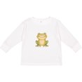 thumbnail image 3 of Inktastic Happy Green Frog Boys or Girls Long Sleeve Toddler T-Shirt, 3 of 5