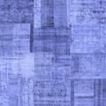 thumbnail image 1 of Ahgly Company Indoor Square Patchwork Blue Transitional Area Rugs, 7' Square, 1 of 4