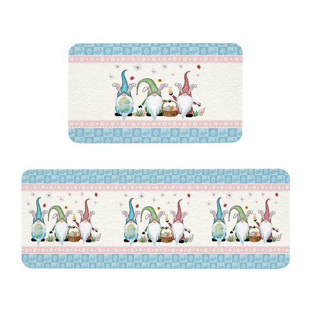 Binwennn Room Rug Small Soft Throw Blanket Remnant Rug Easter Festival Kitchen Rugs And Mats Set Of 2 Kitchen Mats Easter Farmhouse Mats For Floor Decorations Decorative Easter Festival Kitchen