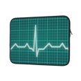 thumbnail image 2 of Bingfone Ecg Wave Laptop Sleeve Case 15 Inch, 360° Protective Computer Carrying Bag, 2 of 9