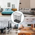 thumbnail image 5 of 6 Pcs Mesh Square Trash Cans 4 Gallons Wire Wastebasket for Home Black Metal Office Garbage Cans Rectangular Trash Bin for Kitchen Bathroom Bedroom, 11.7 x 8.5 x 11.8 Inch (Black), 5 of 7