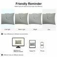 thumbnail image 7 of PiccoCasa 2 Pack Soft Microfiber Pillow Case, 14" x 20", Grey Zipper Closure, 7 of 7